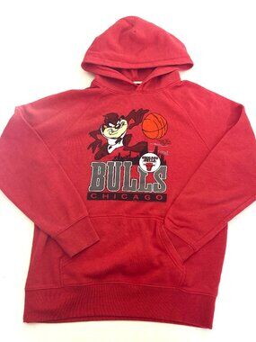 Homage Chicago Bulls Space Jam Taz Graphic Pullover Hoodie Sz M